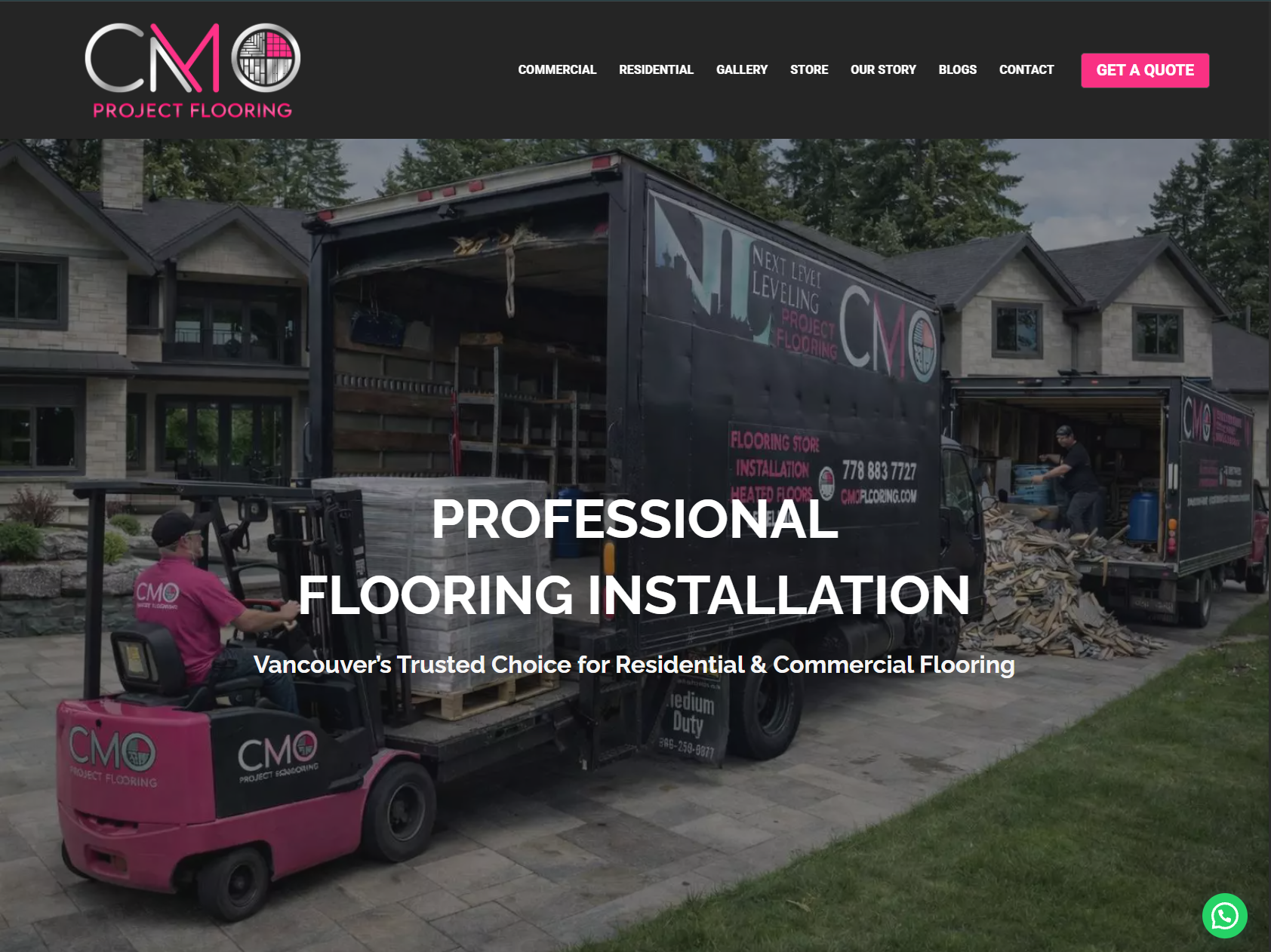 CMO Project Flooring website project